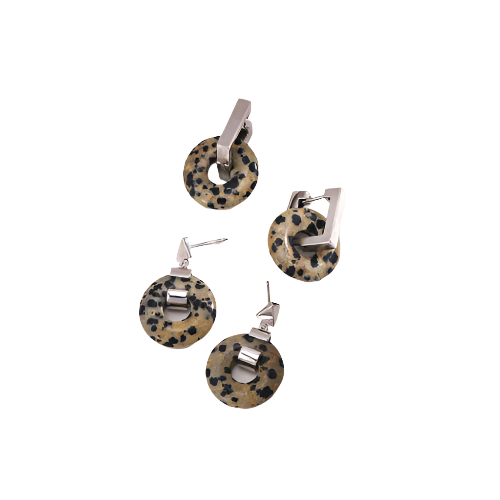 Silver Dalmatian Earring - Sixt3y