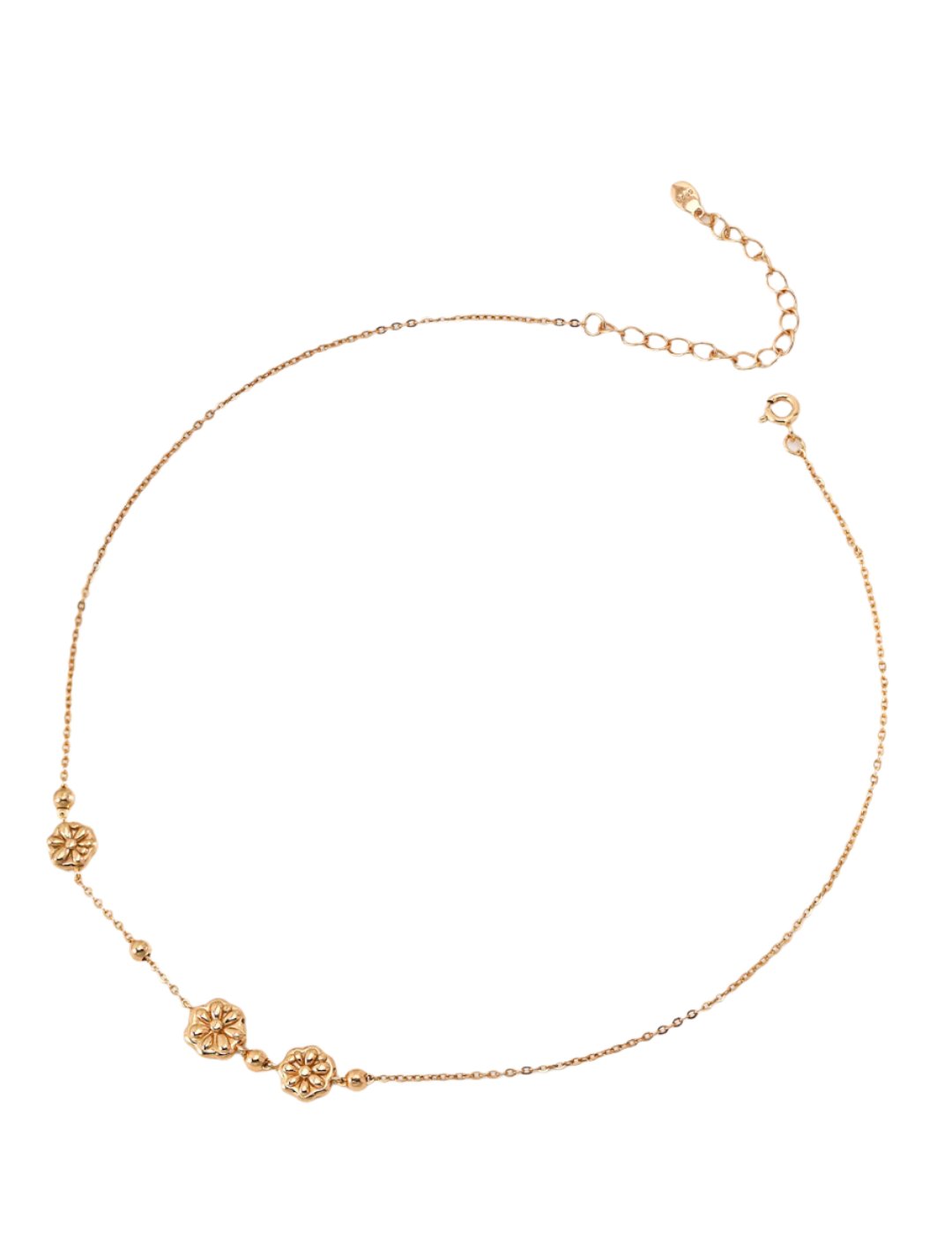 GOLD FLEUR NECKLACE