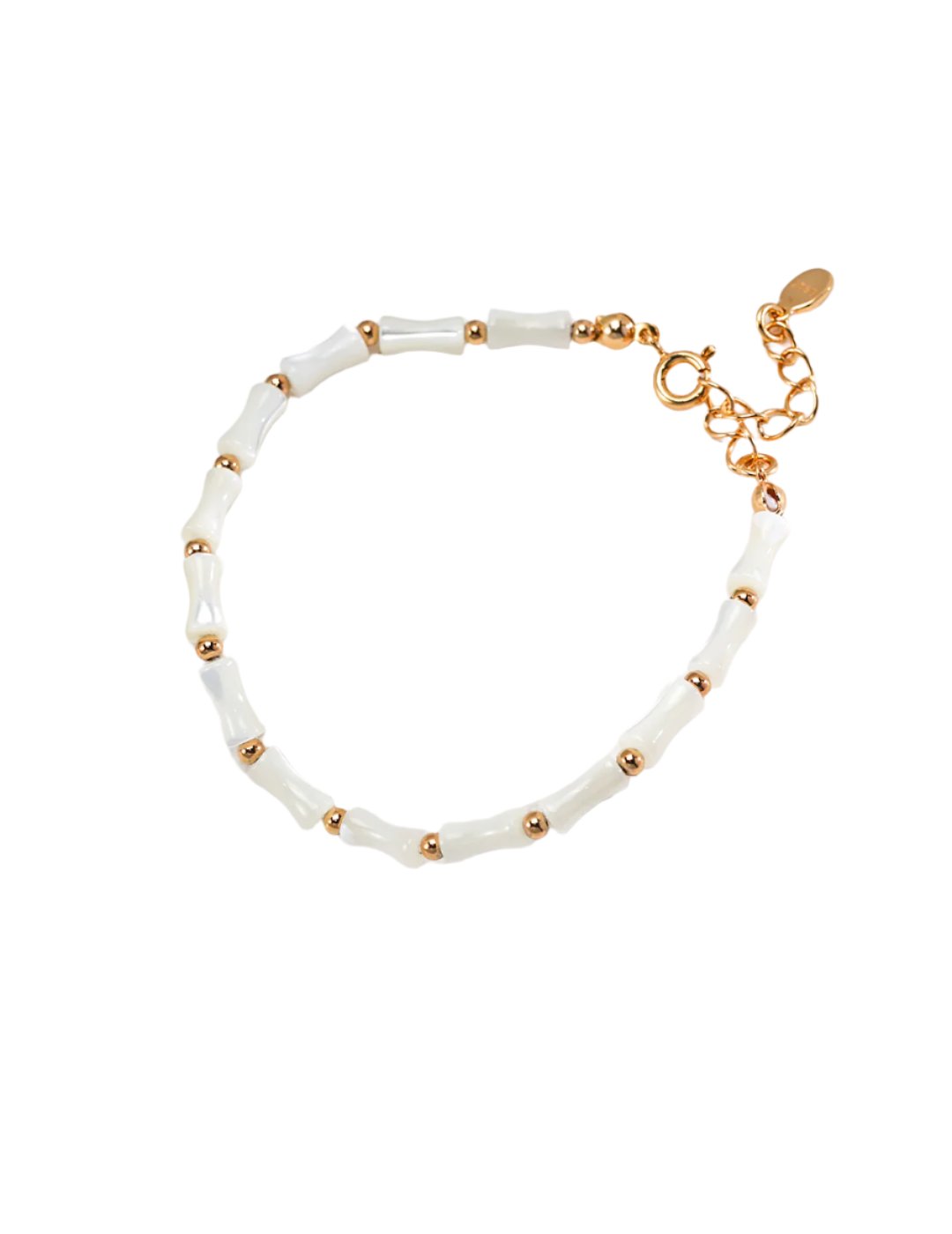 GOLD PEARL BAMBOU BRACELET