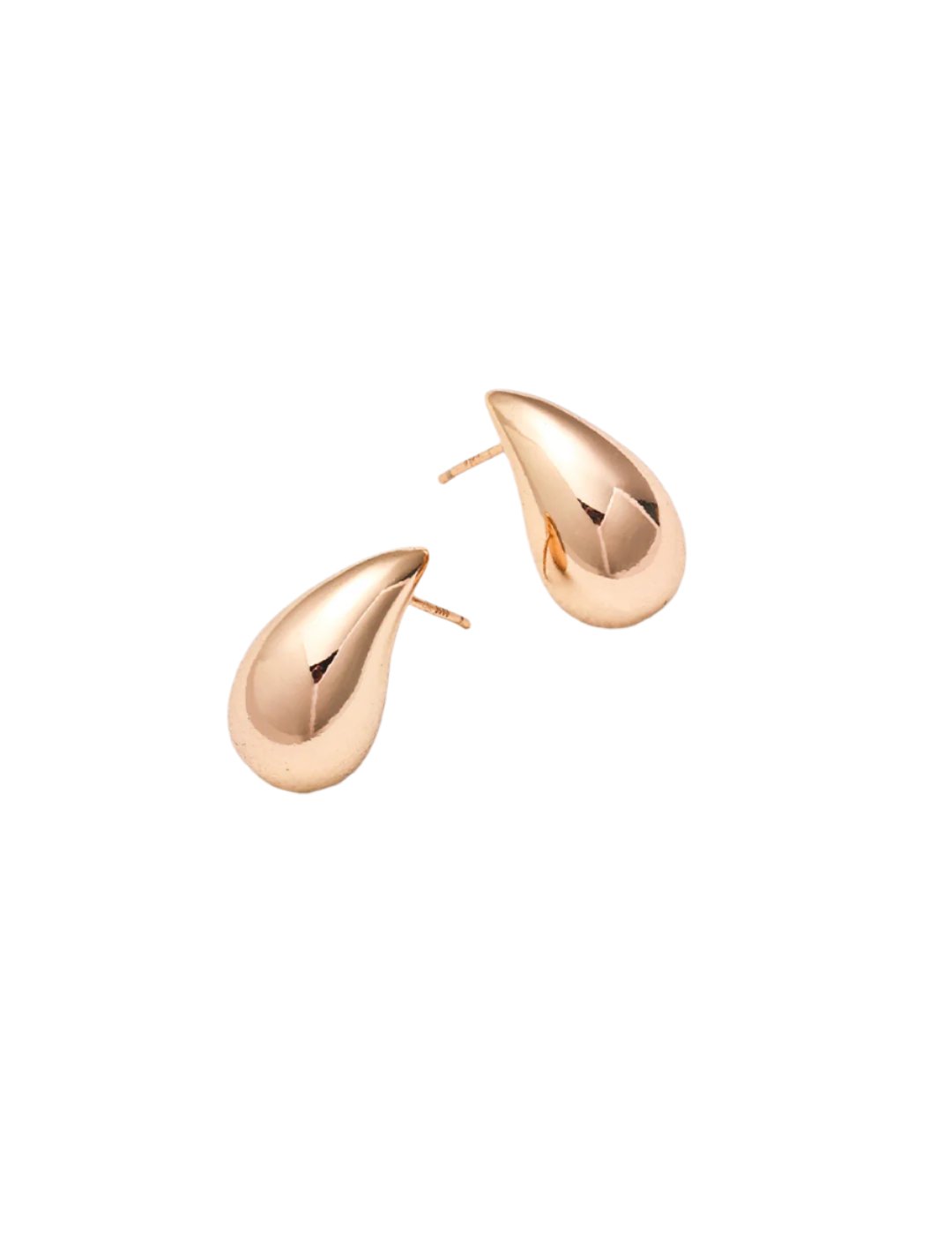 Gold Water Droplet Earring